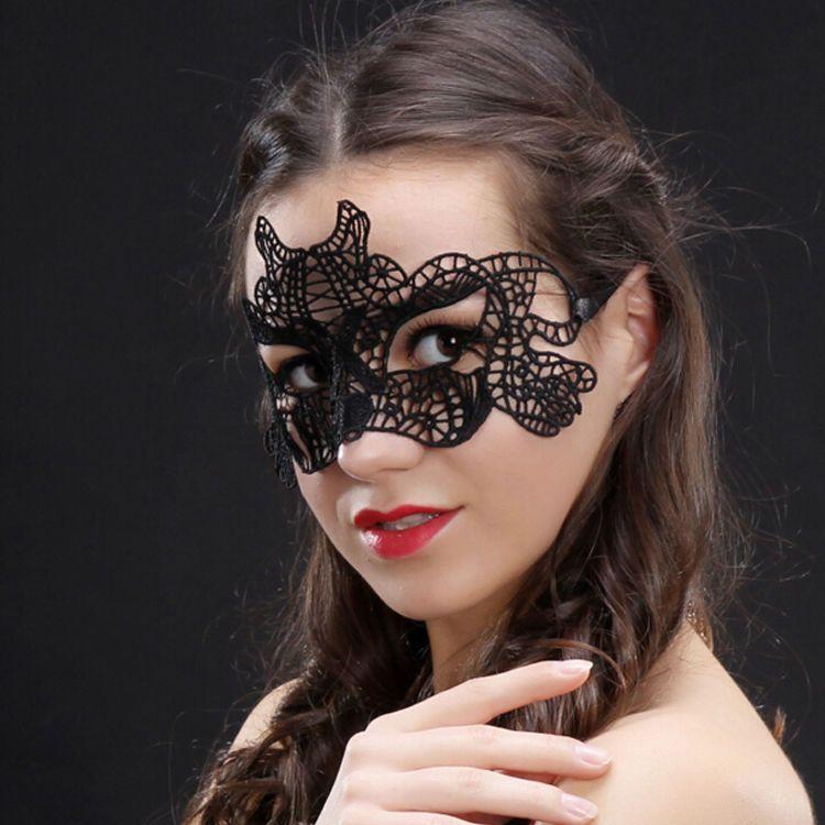 Product Introduction of Romantic Lace Mask Female Half Face Ball Party Sexy Black Eye Mask Halloween Props Princess Adult Mask 27