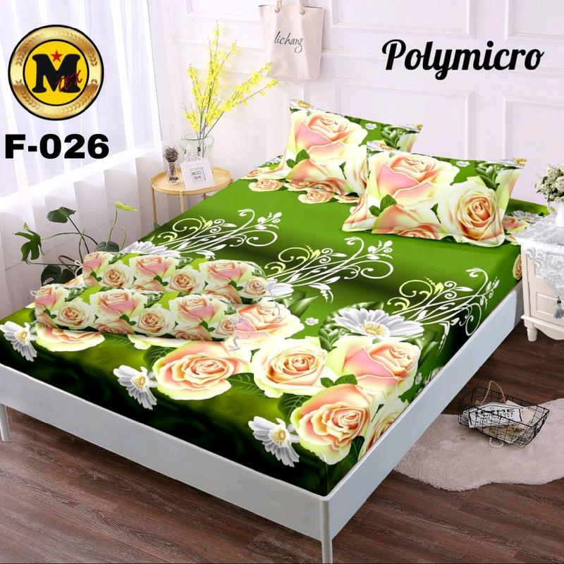 SEPREI MOTIF BUNGA AESTHETIC 180*200 160*200 JUMBO FREE 2 SARUNG BANTAL 1 GULING Springbed 2
