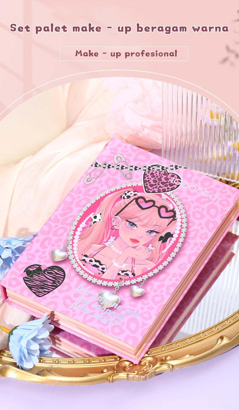 Product Introduction of IGOODCO 43 Warna bayangan mata Plat Glitter Powder Cosmetics Women Funny Cover Book Frosted Glitter Powder Sequins Eye Makeup Palette eye shadow 0