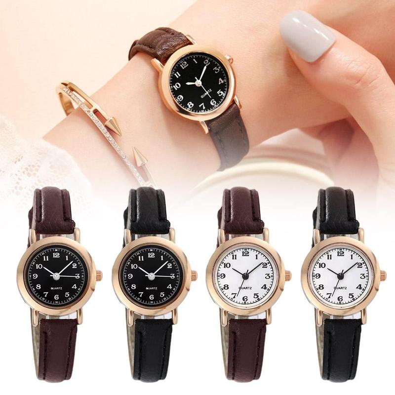 Vintage Small Round Watch Women Wrist Watch Simple Casual Fashion ...