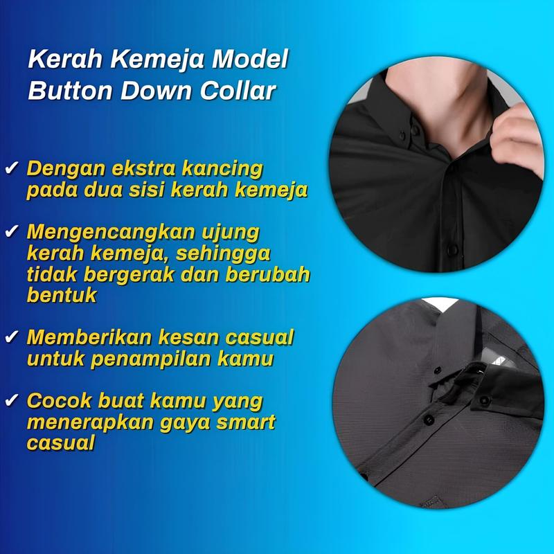 Product Introduction of PAKET 5 PCS KEMEJA PRIA POLOS LENGAN PENDEK SLIMFIT KATUN PREMIUM 34
