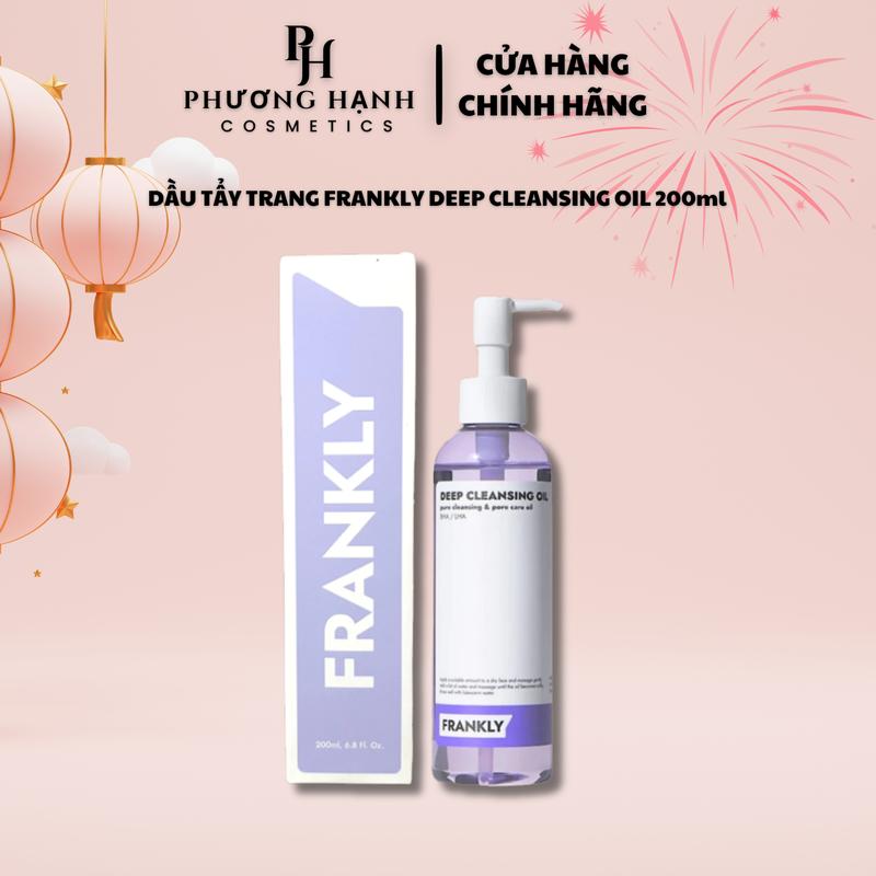 Dầu tẩy trang Frankly Deep Cleansing Oil hỗ trợ làm sạch sợi bã nhờn và mụn đầu đen 200ml