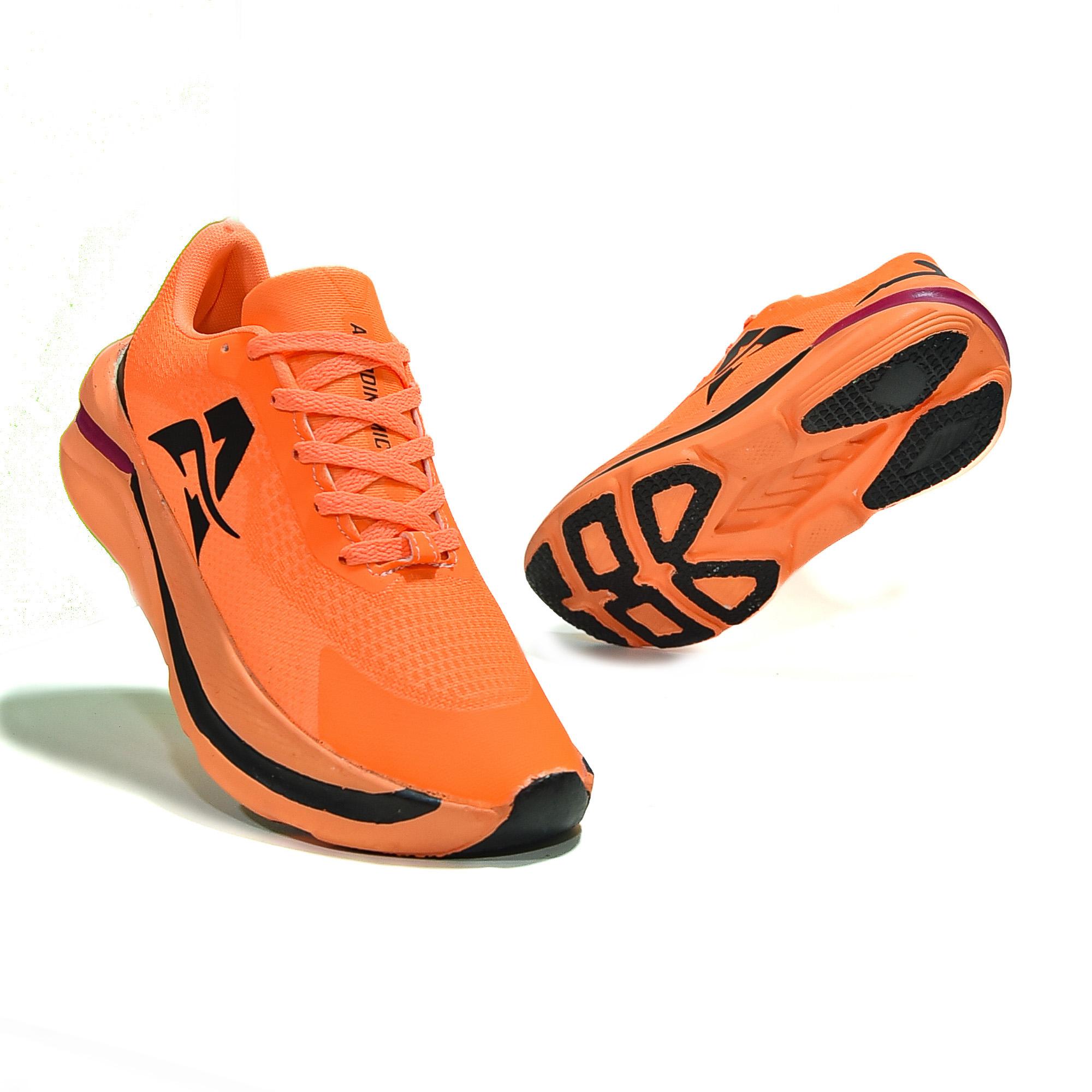 Altraze - Sepatu Olahraga Lari Pria Wanita Sporty Sepatu Sneakers Kasual Running Altraze Aerodynamic Orange Black