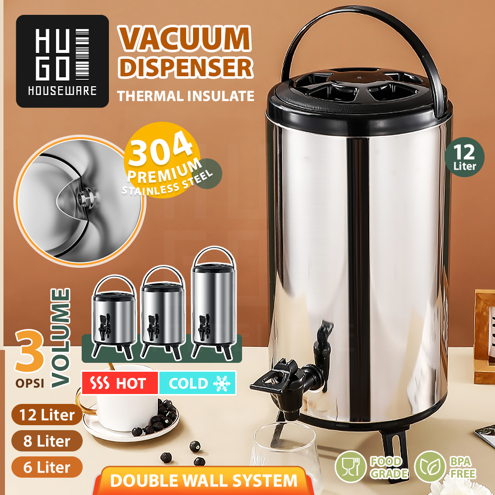 Promo [SPECIAL LIVE CREATOR] HUGO Dispenser Termos Air Stainless Steel ...