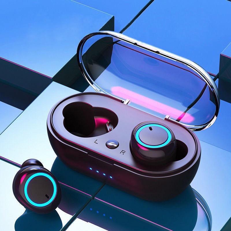 Tai nghe TWS HQAi-H3 tai nghe âm thanh nổi Bluetooth tai nghe không dây 5.0 micrô tích hợp cho tất cả điện thoại thông minh Nhét Tai Nghe Nhạc Earphone