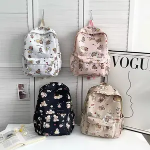NGETOP - Tas Ransel Wanita Anti Air Model Terbaru Bahan Kanvas Nylon Motif lucu fullprint  Backpack Cewek Sekolah