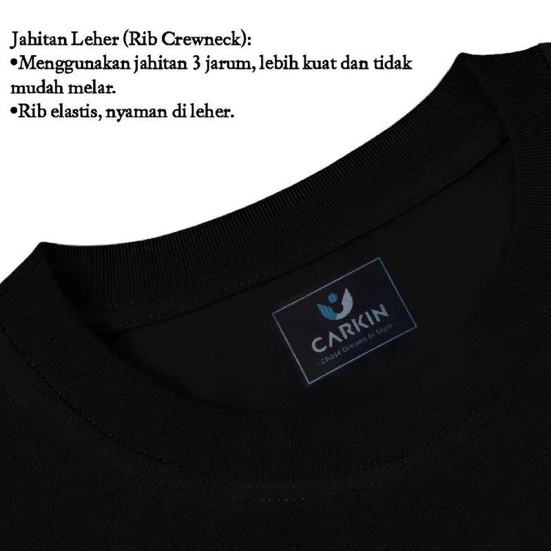 Kaos CARKIN Corrupt Cat Basic Hitam,Putih, Distro Lembut - Model Unisex,Wanita,Pria,Tangan pendek,Nyaman Katun T-Shirt,Cotton Combed 24s premium 6