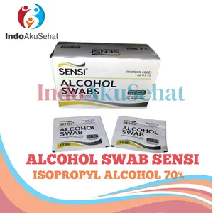 ALCOHOL SWAB SENSI TISU ALKOHOL PEMBERSIH ISI 100 PCS