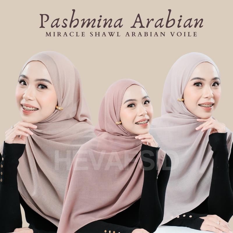 Heva - Pashmina Shawl Arabian Voile Jilbab Voal Muslim Cantik 1