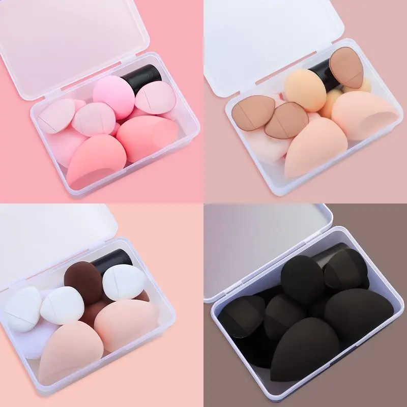 Bộ Mút Trang Điểm Mỹ Phẩm, 10 Cái / bộ, Thích Hợp Cho Kem Nền Trang Điểm, Phấn Phủ Và Phấn, Dụng Cụ Làm Đẹp, Để Trang Điểm 7