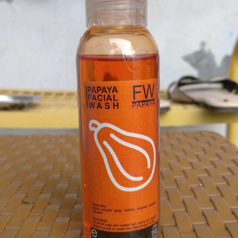 Pepaya facial wash pepaya soap kental wangi mencerahkan kulit Memutihkan Mengencangkan Wajah 2