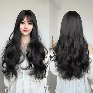 Wig Dewasa Rambut Curly Poni Depan Hairclip Wanita (C2) T697