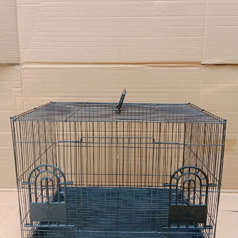 kandang soliter umbaran / kandang burung / kandang hamster uk 43x30x32 termurah gratis nampan dan tempat makan 2 pcs 2