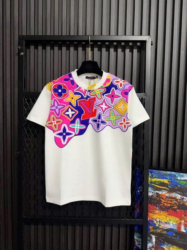 Áo thun nam cao cấp thời trang mẫu mới nhất phối họa tiết phối hai màu trắng Đen thật thời trang