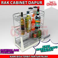 Gambar PROMO !!! Rak Tarik Stainless WINSTON Rack 3 Can 45 WW 23 D Drawer dari Winston-Ok Interior Kota Tangerang Selatan 1 Tokopedia