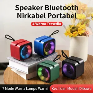 SK S11 Speaker Bluetooth LED  Portable Full Bass Speaker  Led Disco RGB Speaker Wireless Subwoofer Super Bass Hi-Fi Audio With HP Stand Via FM Radio