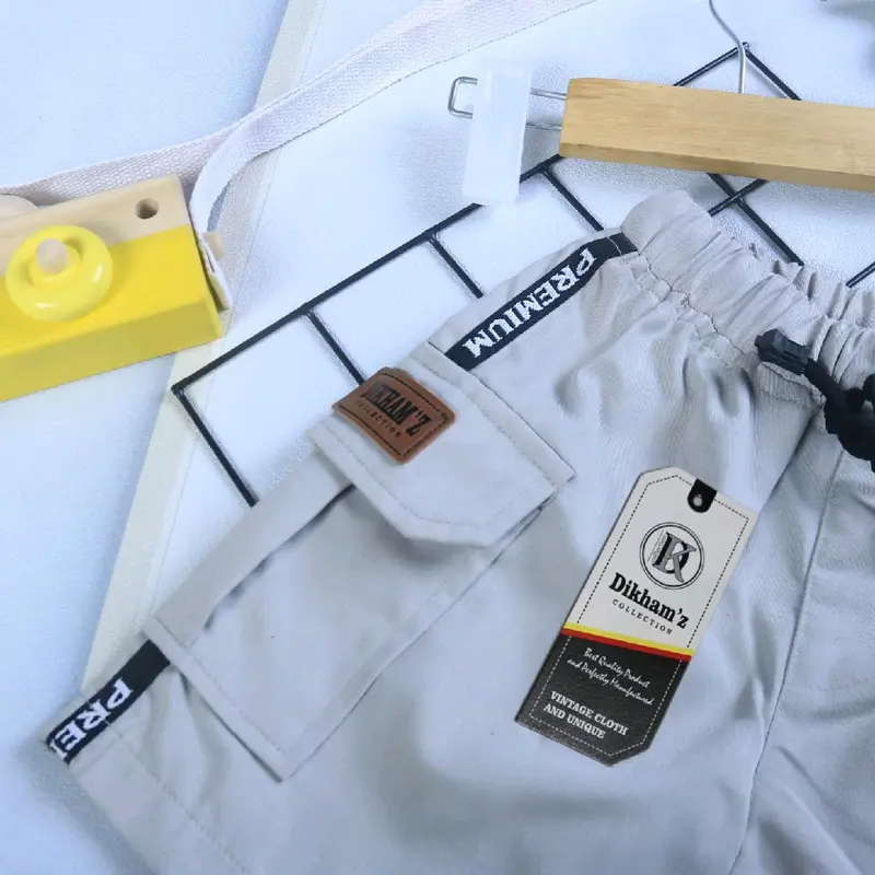Dikhamz collection  - Celana Cargo Anak Strip-z/ Celana Anak/ Cargo Anak/ Celana Anak Cargo/ Celana pendek anak 2