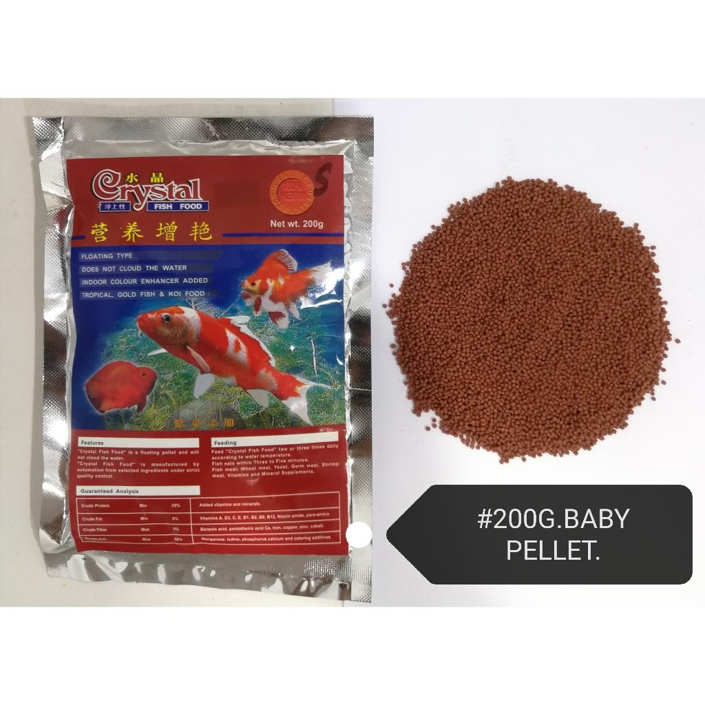 Crystal Fish Food 200gram Baby Feed Aquarium Makanan Ikan Akuarium