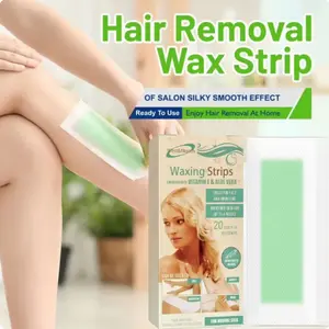 20pcs Hair Removal Strip Waxing Paper Wax Pencabut Bulu Cold kertas cabut kain ketiak kaki rambut sugar
