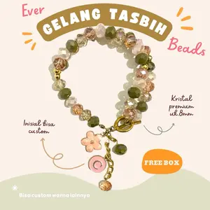 Gelang Tasbih Soft Mix 33 Butir Bunga Bracelets Beads | Free Box