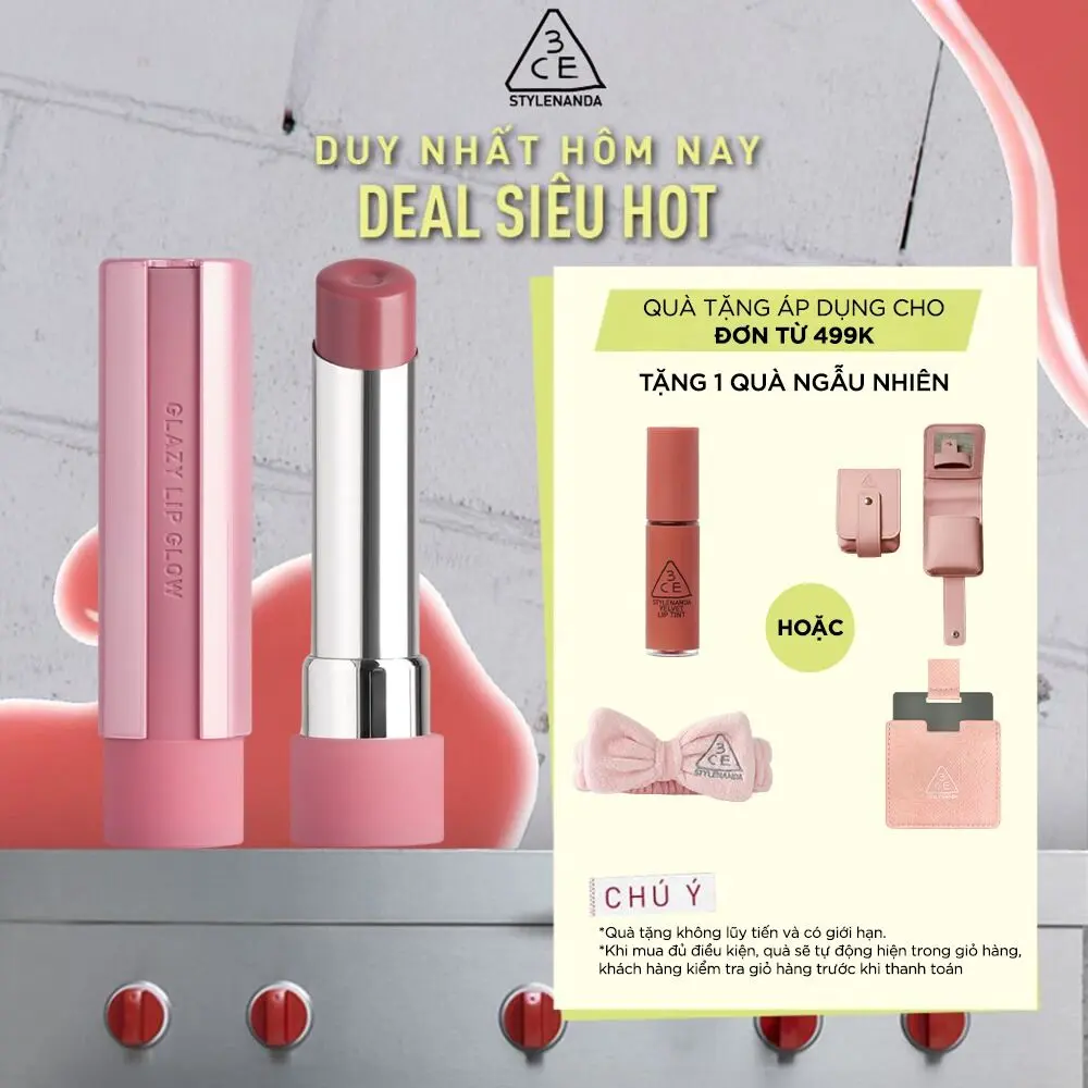 Son bóng dưỡng môi 3CE GLAZY LIP GLOW