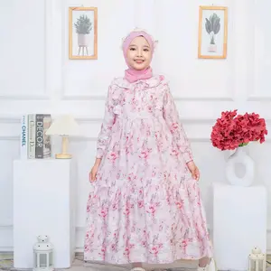 GAMIS ANAK AL MAYLA SERIES ONE SET HIJAB FLOWLY