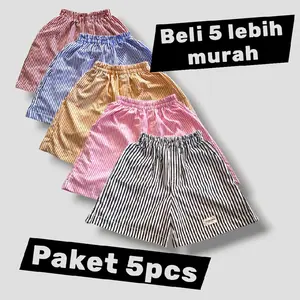 Paket 5 pcs Celana Boxer Pria Wanita | Celana Pendek Pria Wanita