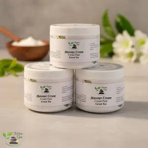 Mitra Spa Cream Pijat Krim Urut Badan Aromaterapi Greentea 500 Gram BPOM. Tanpa Aroma Jasmine Apple dan greentea