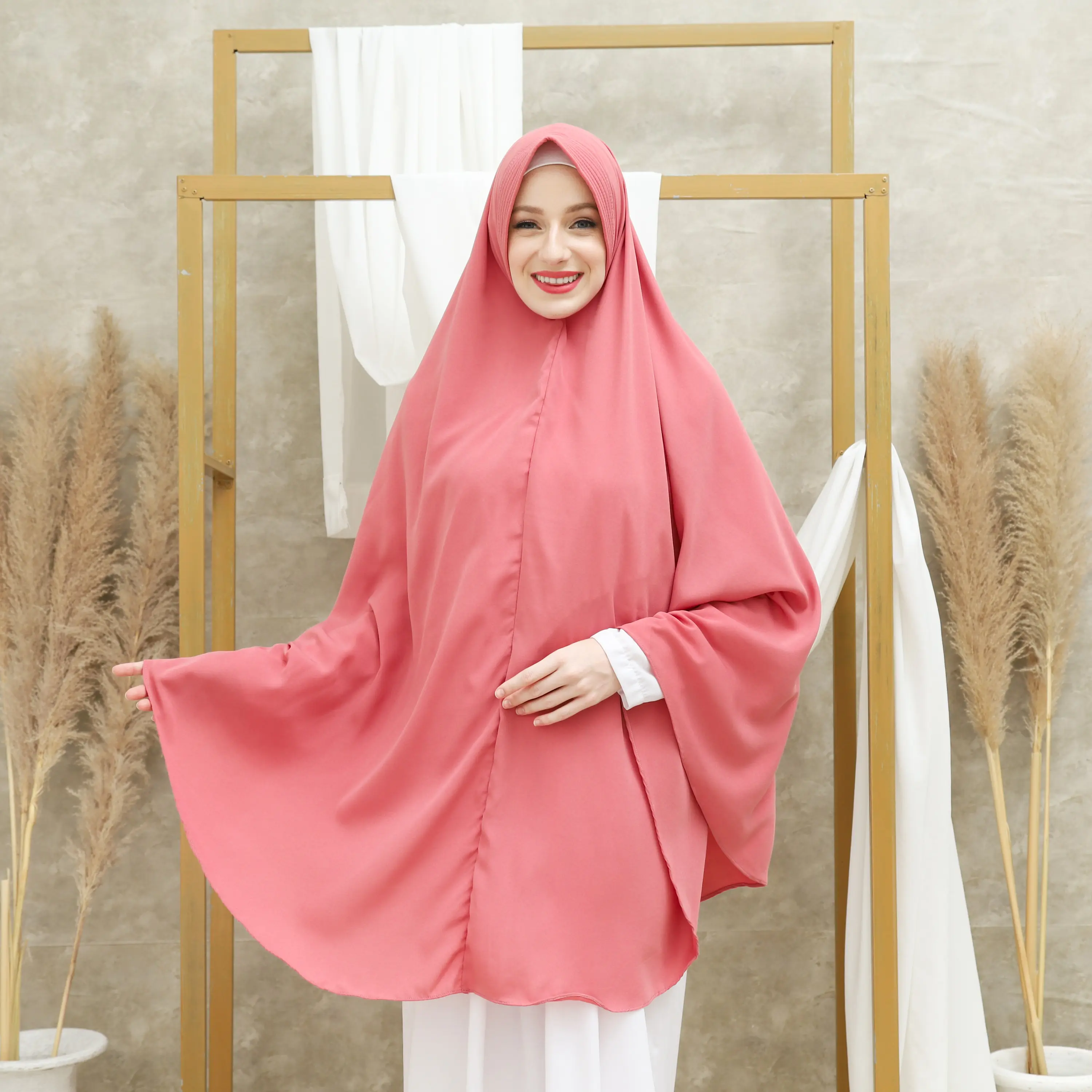 Khimar Jumbo Syari'i Wolfis Ped Antem Panjang Muslim
