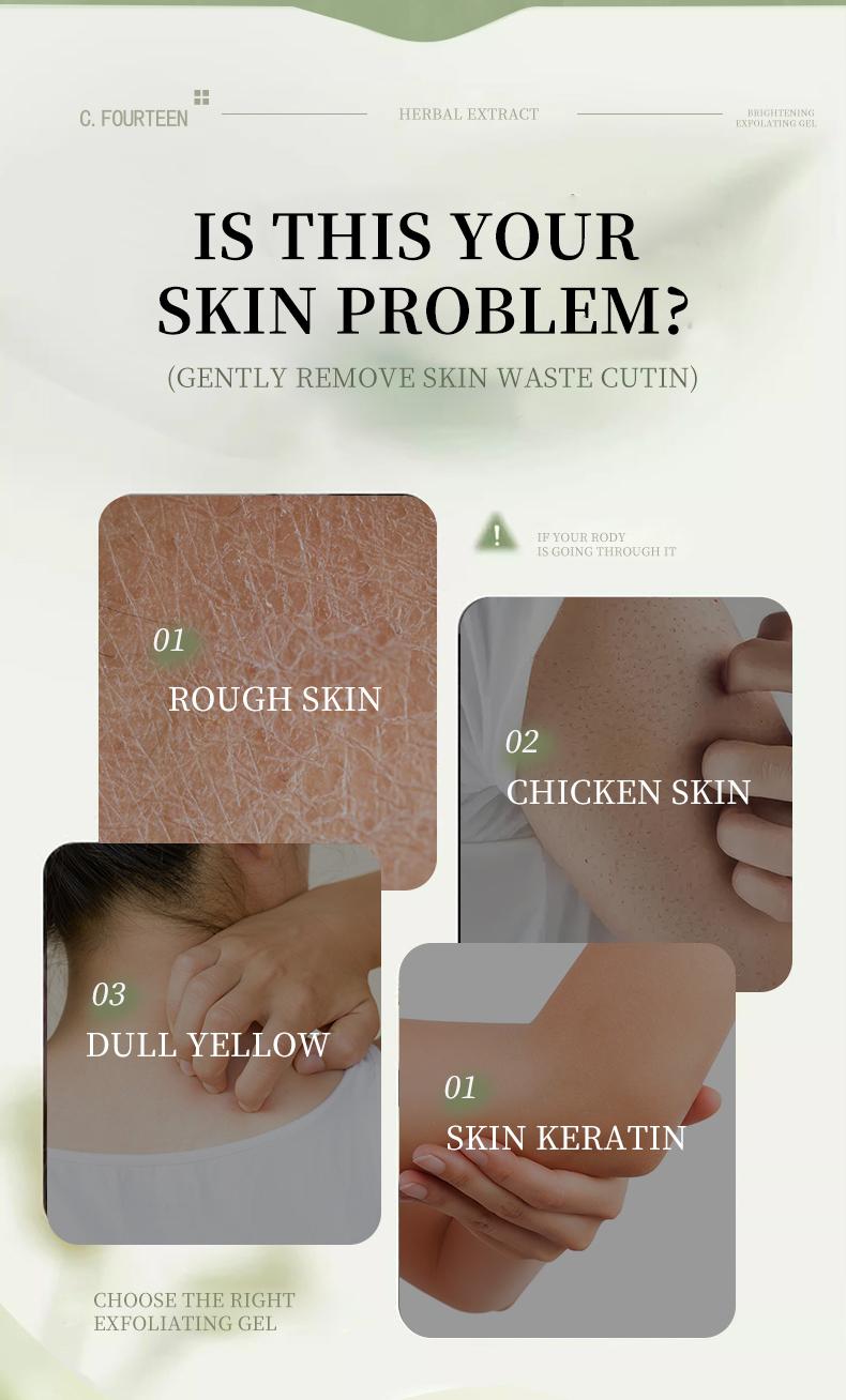 Product Introduction of Dead cell & Face Exfoliant gel, Orange, herbal extract, exfoliant, 50g, skin care, repair and renewal, whitening and brightening effect 3