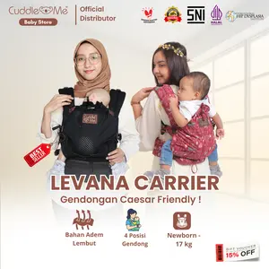 CuddleMe LEVANA Carrier Gendongan Bayi M-shape Baby Carrier Gendong Toddler Ransel Neo Air Caesar-Friendly