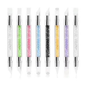 SILIKON APLIKASI JAHIT BULU MATA Aplikator Lem Bulu Mata Silicone Nail Art 3D Brush contour