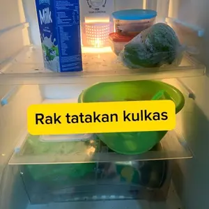 Rak tatakan kulkas custom  akrilik