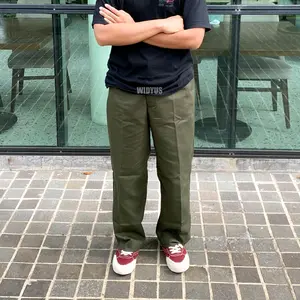 WIDYUS - Celana Basic Loose Pants Pria Panjang Baggy Chino