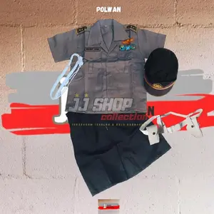 Baju profesi anak polisi/polwan untuk putri.paud-TK&SD BAJU POLWAN ANAK baju polwan cilik ,  BAJU POLWAN ANAK bisa request nama
