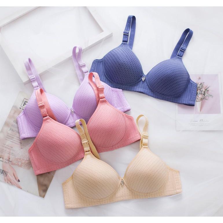 BATAMMODE BH Tanpa Kawat Full Cup Motif Polos Dalaman Wanita Murah Bra Big Size Ukuran Jumbo 5