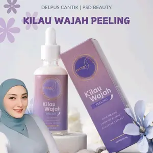 Kilau Wajah Peeling Delpus Cantik Exfoliating Perontok Scrub Kotoran Komedo Beruntusan Mencerahkan