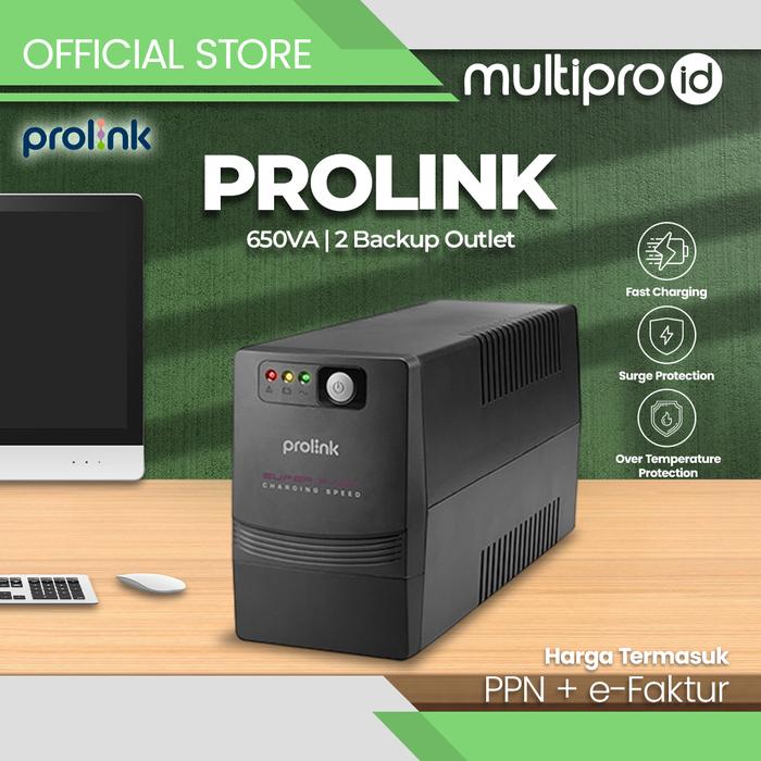 Gambar UPS PROLINK PRO700SFC PRO700 650VA UPS dari Multipro.id Kota Administrasi Jakarta Utara Tokopedia
