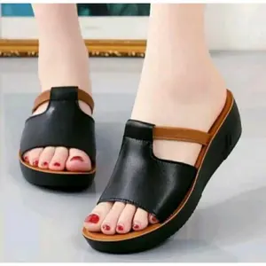 Sandal Wedges Slop/kokop Wanita ipomia trendy terbaru