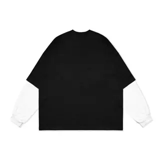 Lessegos Longsleeve Double Layer Boxy Fit Noctum Hitam 2