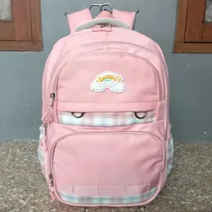 Tas Ransel Sekolah Anak Perempuan Alto Girl Original 6 Ruang Besar Dilengkapi Laptop Pad dan Raincover Ukuran 43x30cm Desain Trendi dan Nyaman Dipakai Sehari-hari