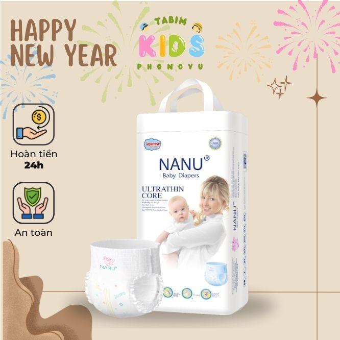 NANU Bỉm Quần Mềm Mại Chống Hăm Cho Bé Siêu Mỏng Siêu Nhẹ Gel Thần Kỳ Chống Thấm Ngược Hàng Triệu Lỗ Thoáng Khí