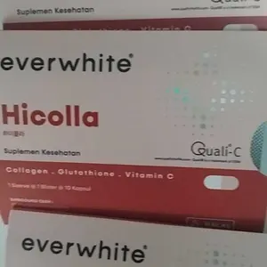 Everwhite Hicolla Capsule (1 Box isi 10 Strips) Minuman Kolagen Pencerah Kulit - Collagen Drink