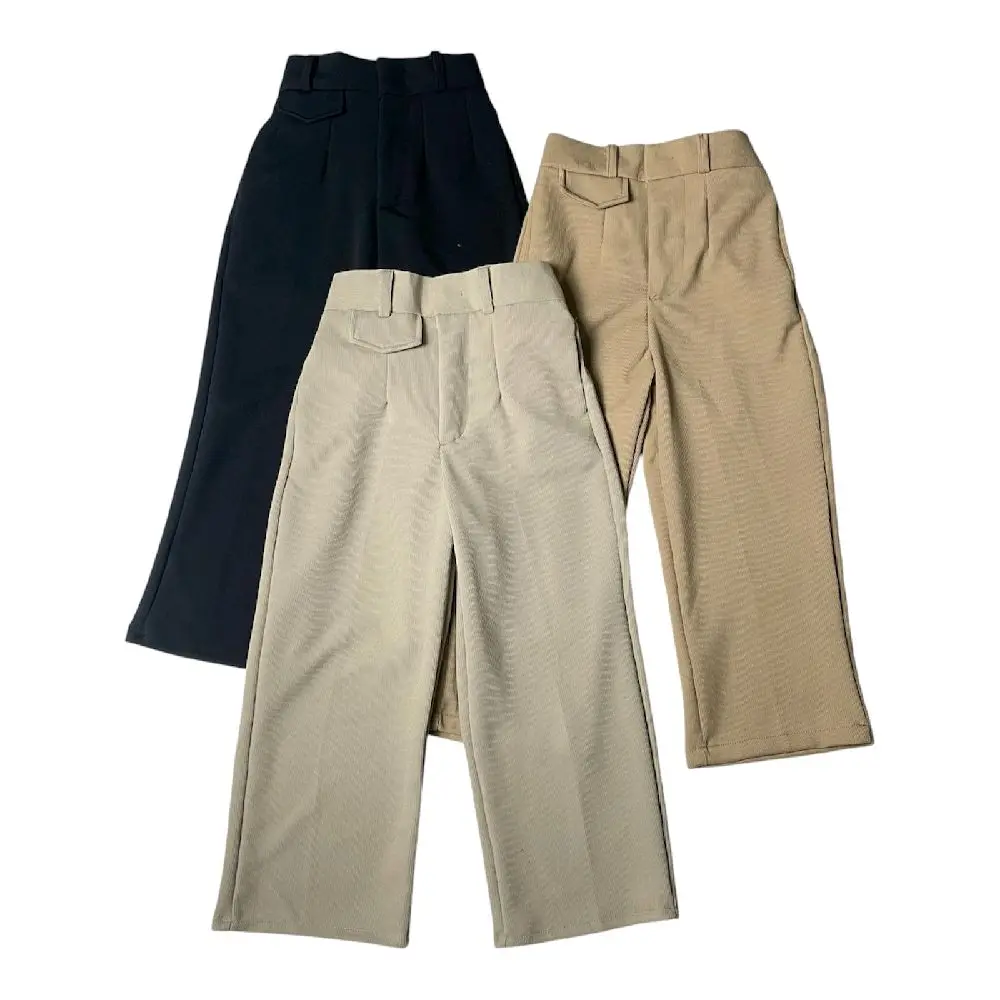 CELANA ORO PANTS KNIT ANAK. Highwaist Oro Pants Panjang Anak Cewek. Celana kulot Loose Pants Knit Kids Fashion