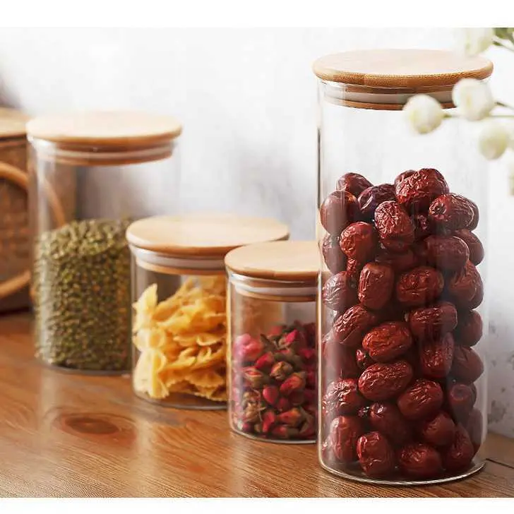 One Two Cups Toples Kaca Penyimpanan Makanan Coffee Storage Glass Jar - GH1270ORIGINAL 4