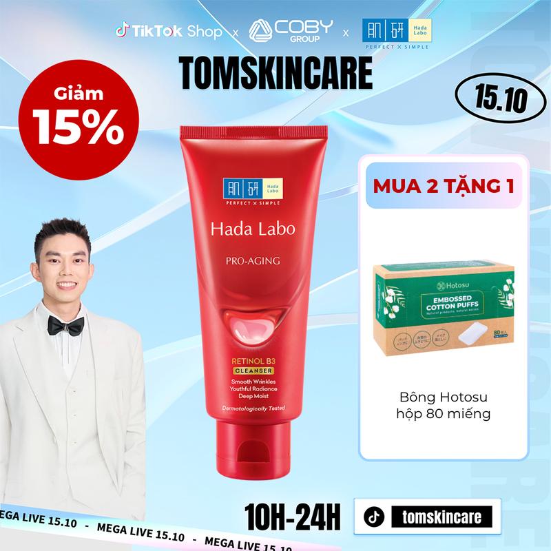 [MUA 2 TẶNG 1] Kem Rửa Mặt Hada Labo Dưỡng Chuyên Biệt 80g | HASAKI BEAUTY Cleansing Skincare