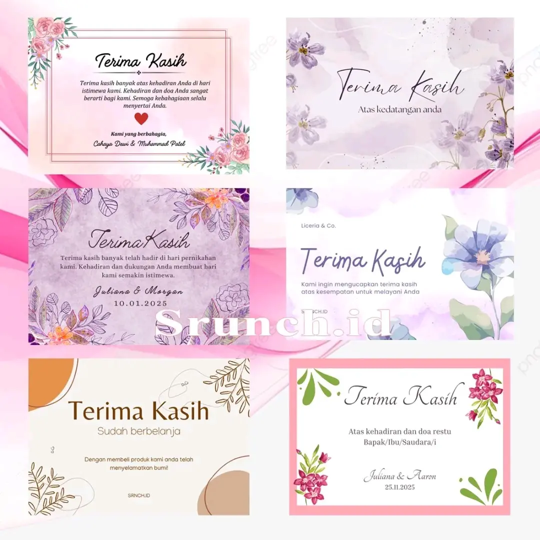 100PCS THANK YOU CARD CUSTOM BISA REQUEST