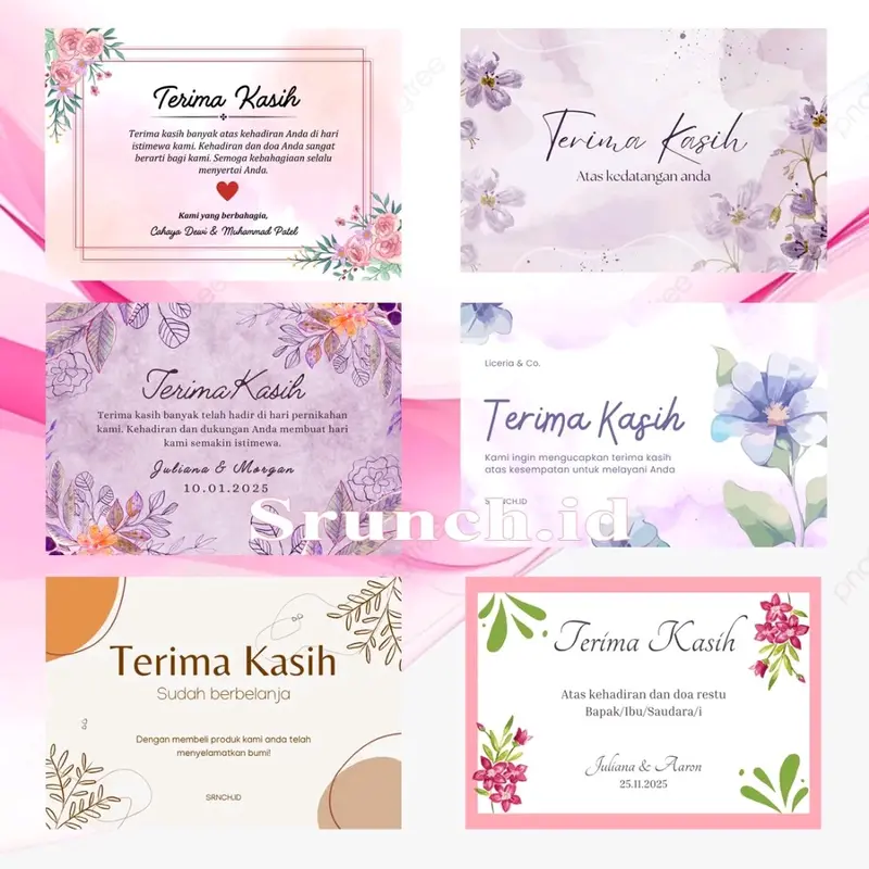 100PCS THANK YOU CARD CUSTOM BISA REQUEST 0