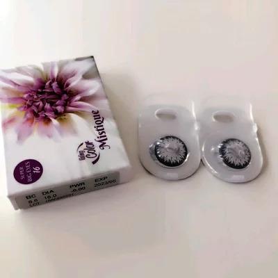 (Free Case) Softlens Lc Mistique Softlens Barbie Diameter Big Eyes Black 16mm Contact Lens 5