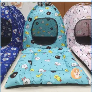 (The Ham's) Tenda Kucing Motif Fullset Alas Bantal Kasur Tenda Kucing Anjing Kelinci Cat Kitten Anabul Tenda Lipat Portable